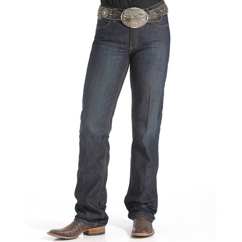 NEW CINCH jenna stretch mid rise slim fit boot cut jeans in rinse